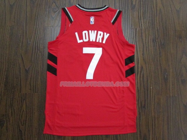Maillot Basket Authentique Toronto Raptors Lowry 2017-18 7 Rouge